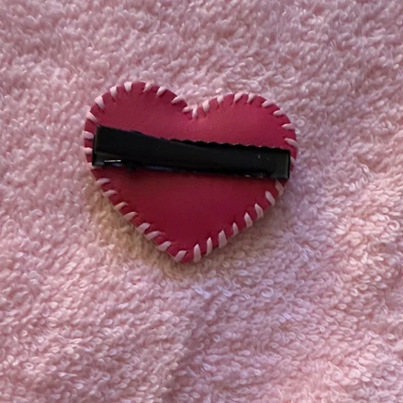Hair Clip/Hair Barrette Brown Leather (New in Pack) display picture 1